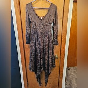 Free People Lavina Handkerchief Hem Dress Size XS